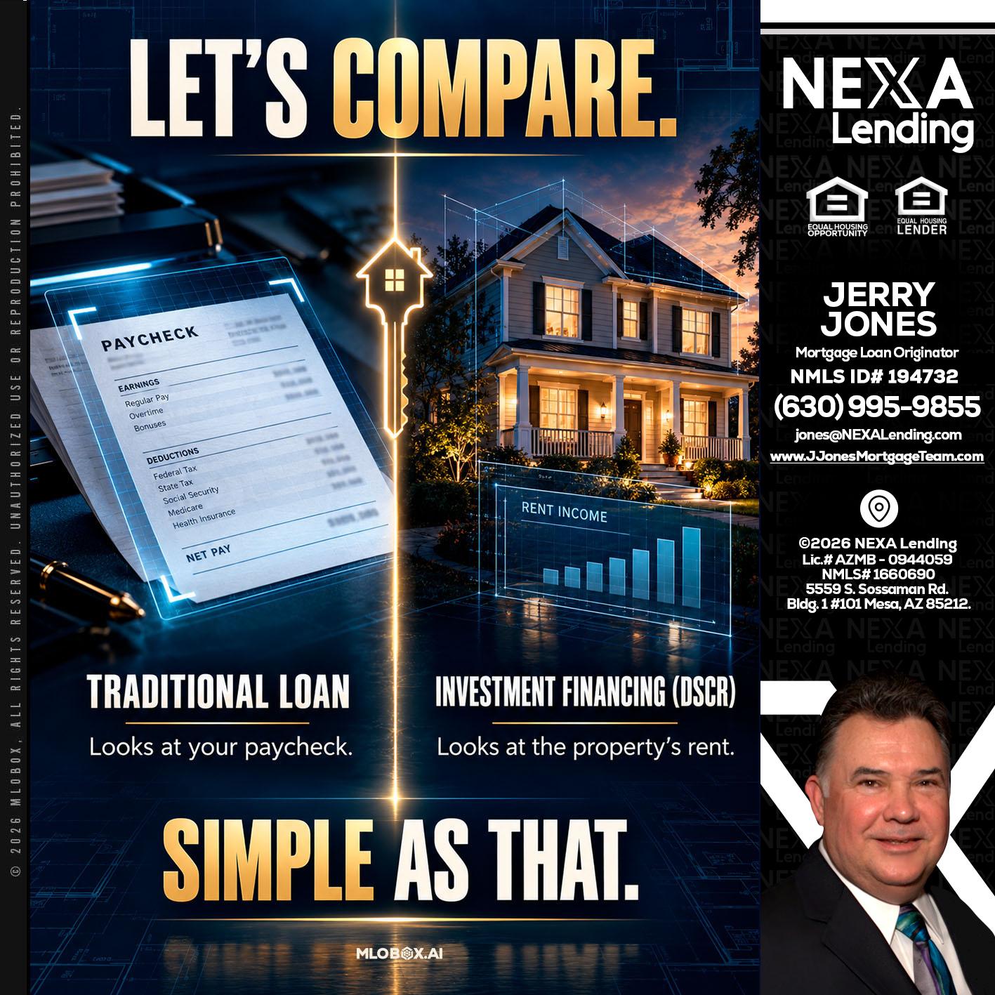 lets compare - Jerry Jones -Mortgage Loan Originator